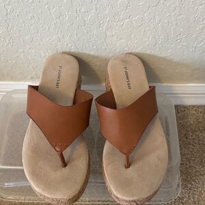 St. John's Bay Women's Brown Thong Sandals